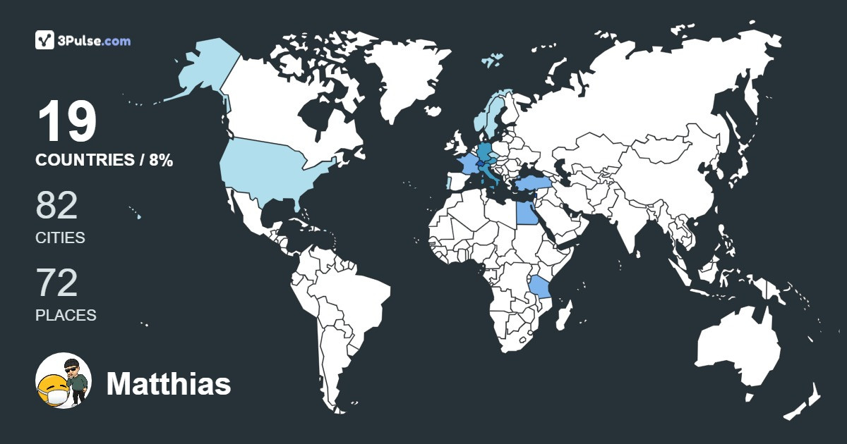 Изображение Карты путешествий Matthias Buchmann