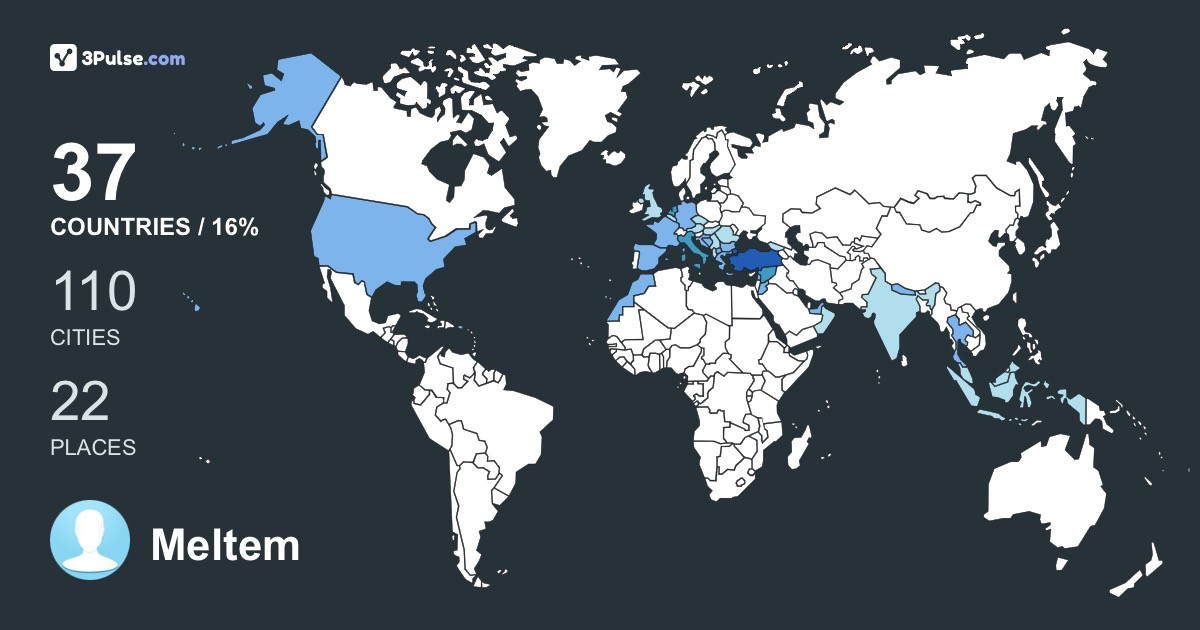 Meltem Buyurgan Kural's Travel Map Image