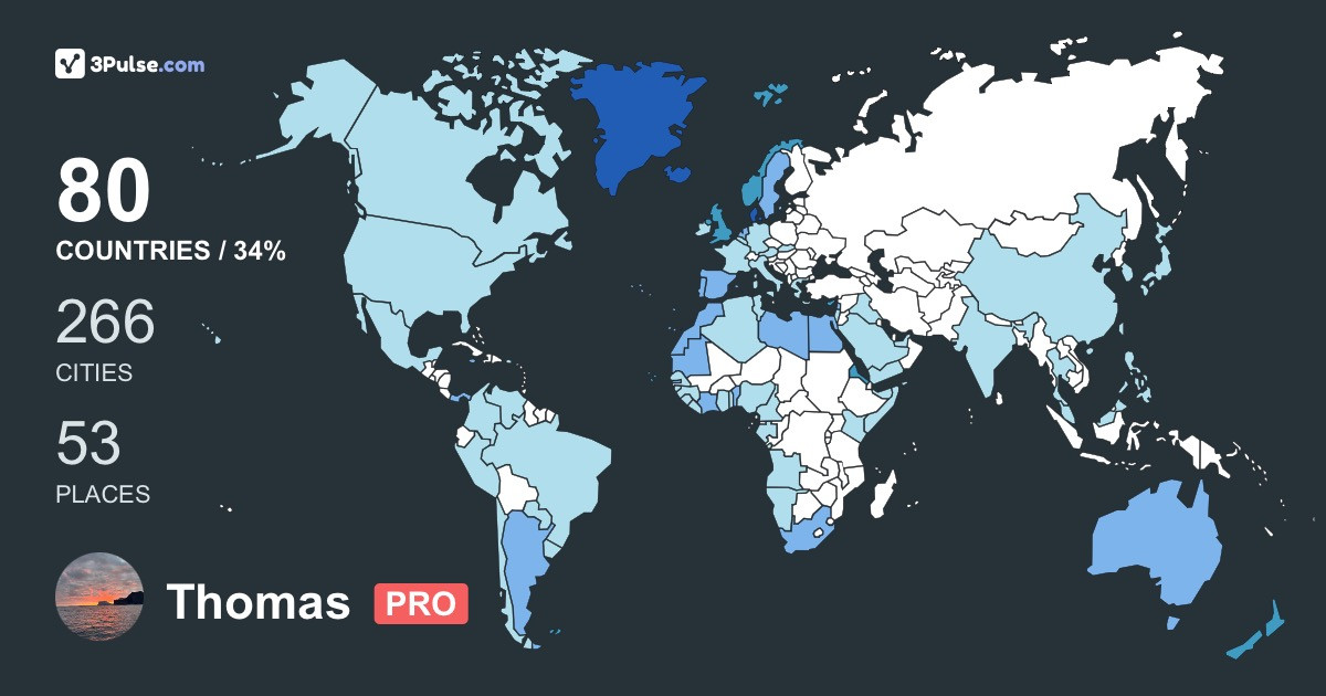 Изображение Карты путешествий Thomas Lambastein