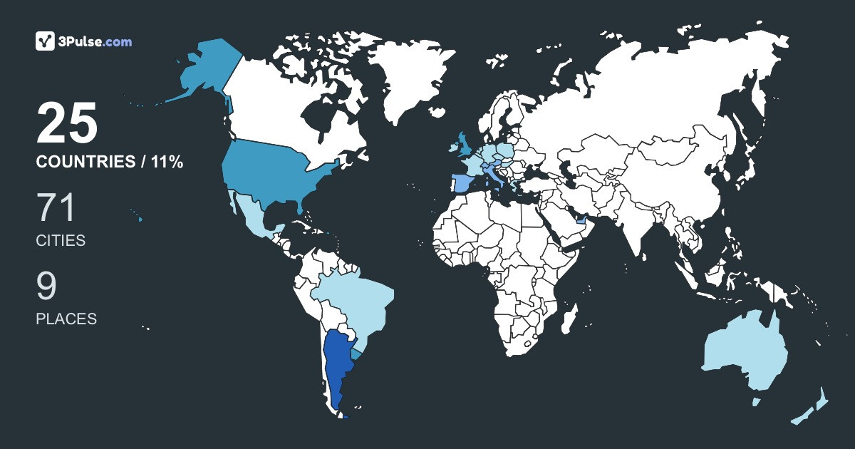 Alejandra Gonzalez's Travel Map Image
