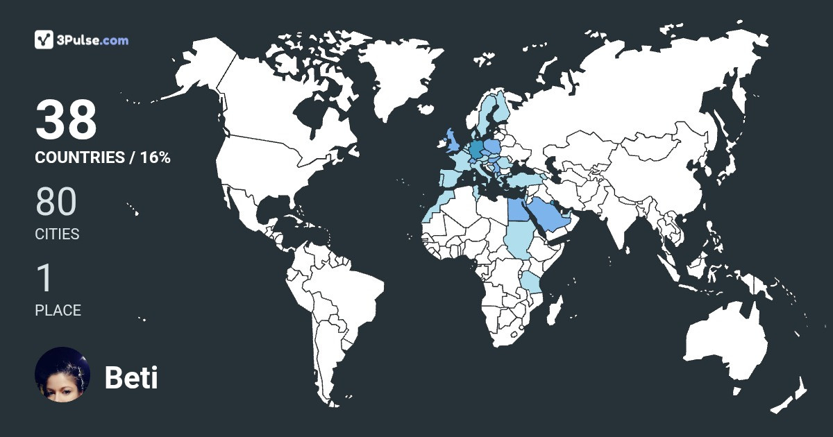 Beti Stanislawowa's Travel Map Image