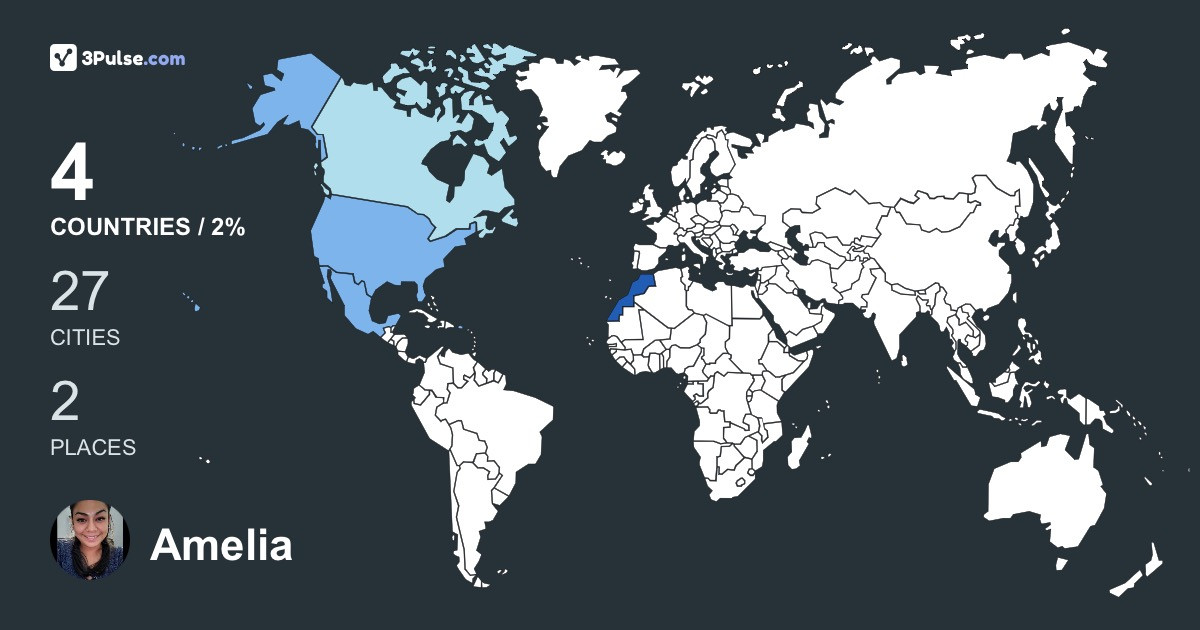 Amelia Wood's Travel Map Image