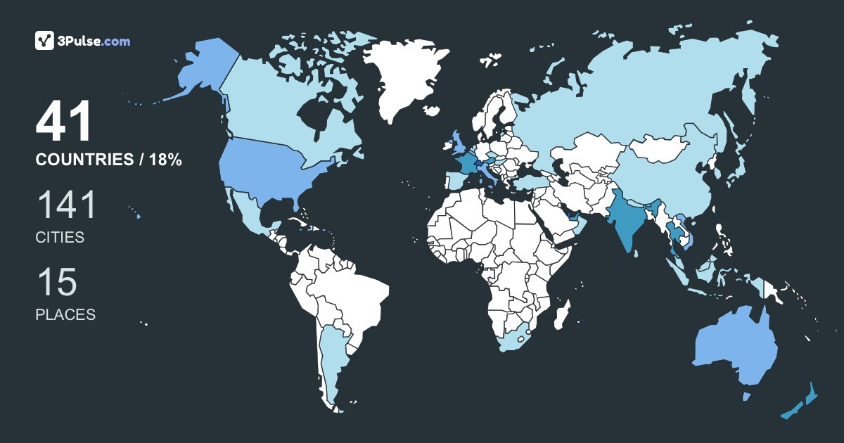 205099c's Travel Map Image