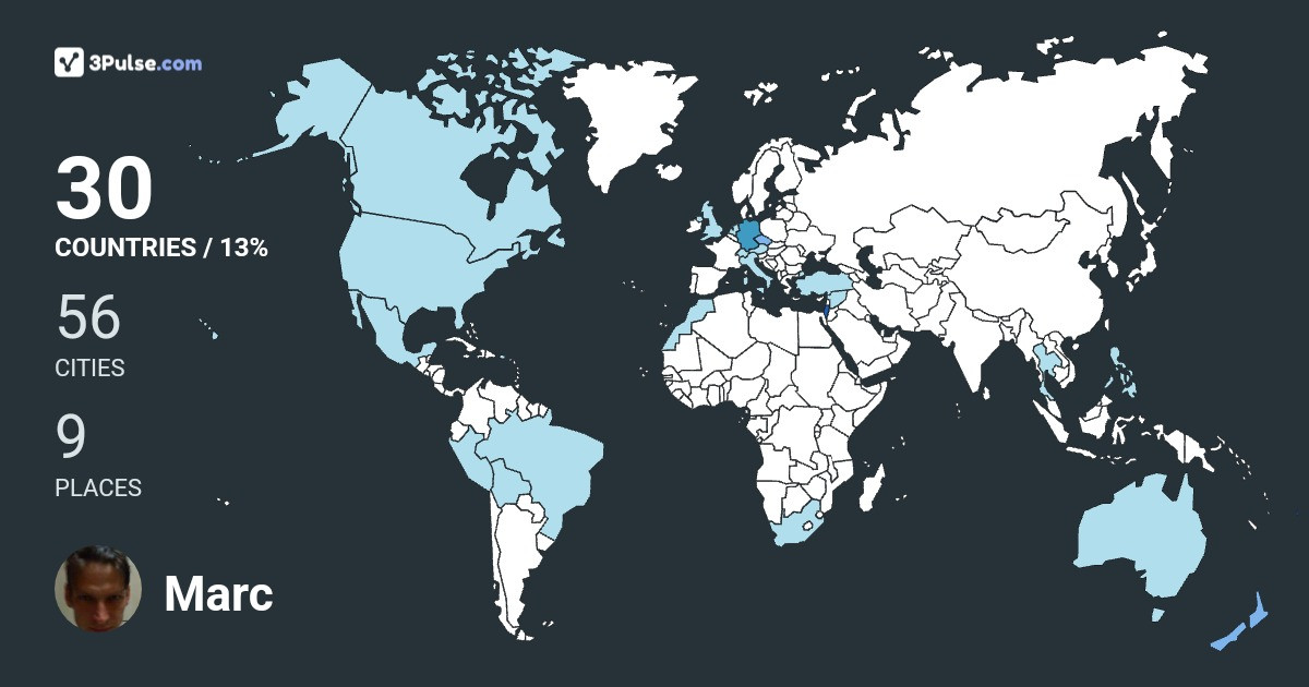 Изображение Карты путешествий Marc Mensik