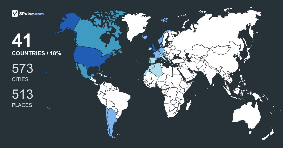 200afc2's Travel Map Image