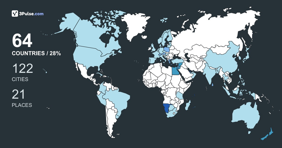 2e0316e's Travel Map Image