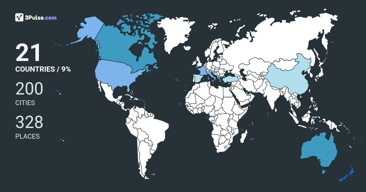 9972b6b's Travel Map Image