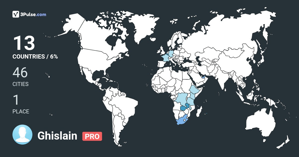 Изображение Карты путешествий Ghislain Yumba