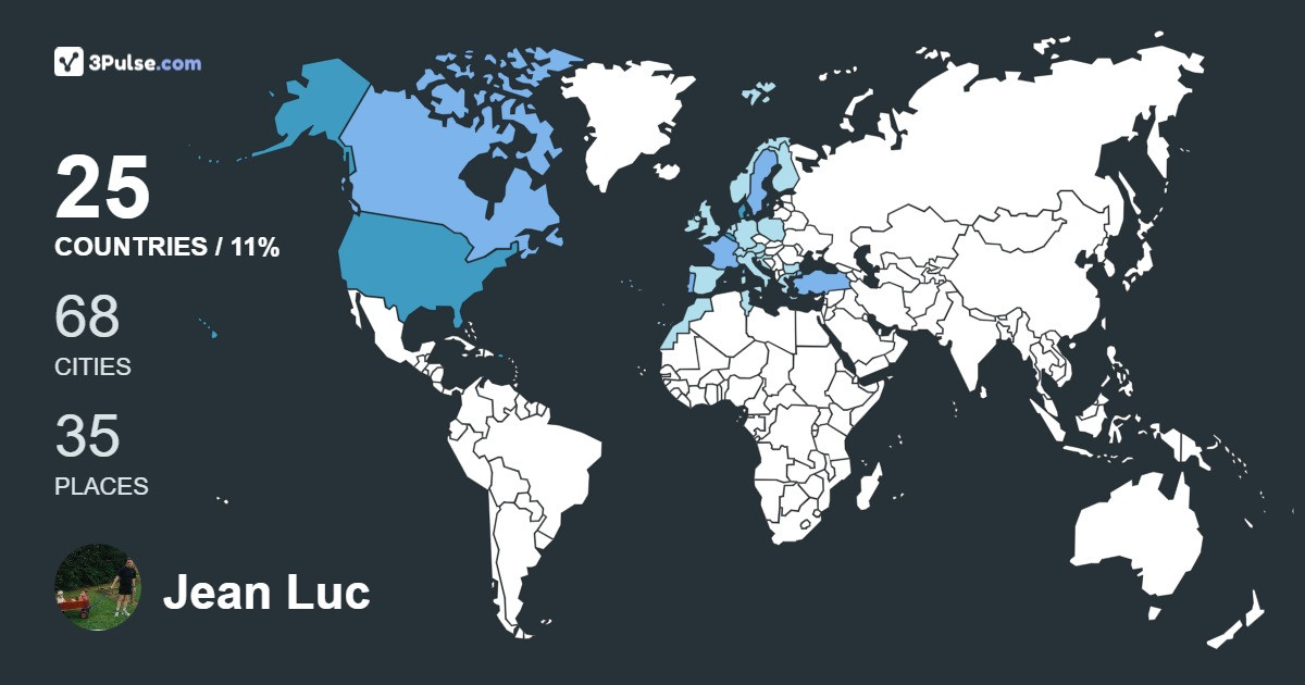 Изображение Карты путешествий Jean Luc Treilhou