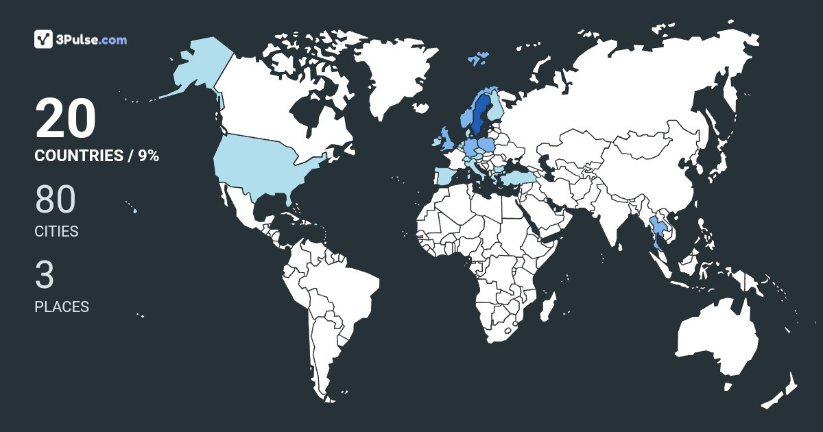 Evy Grad's Travel Map Image