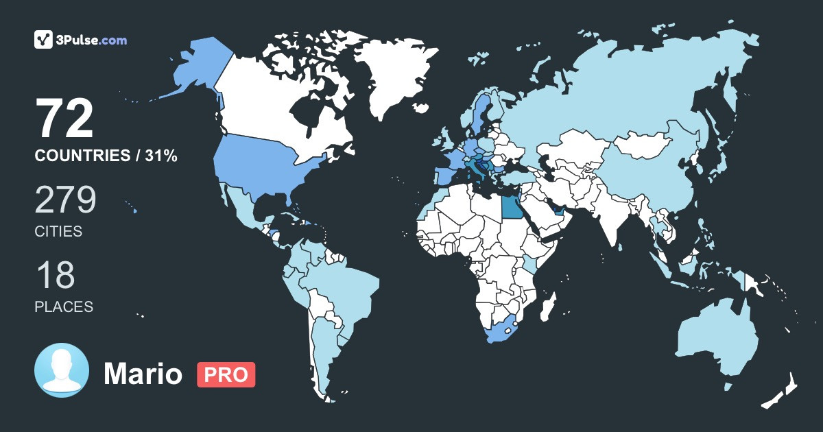 Изображение Карты путешествий Mario Jantol