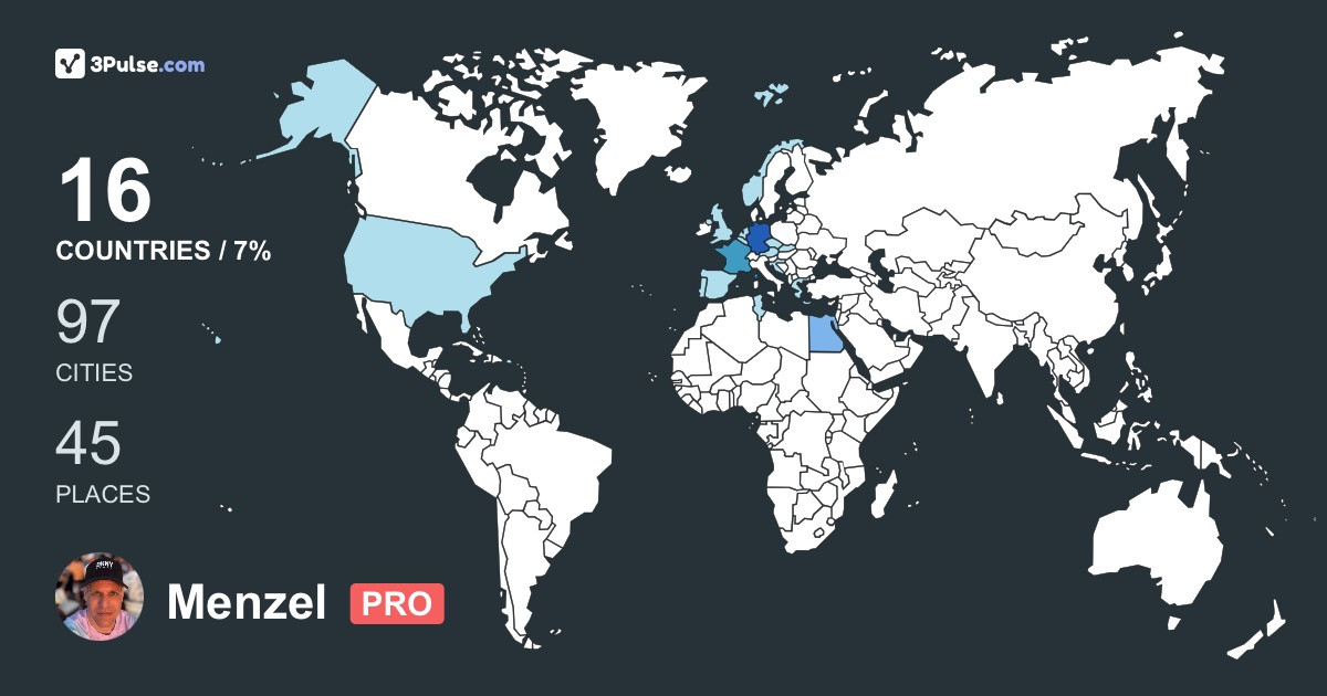 Menzel Carsten's Travel Map Image