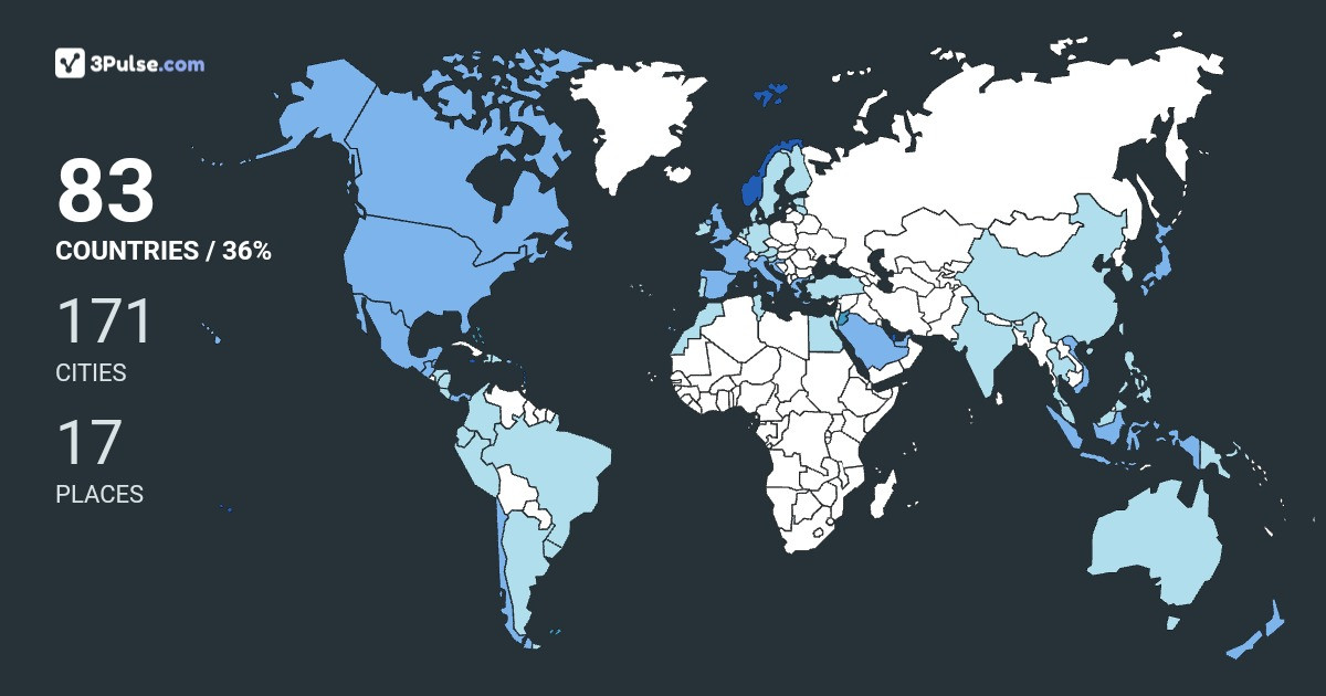 W4W4N W4NW4N's Travel Map Image