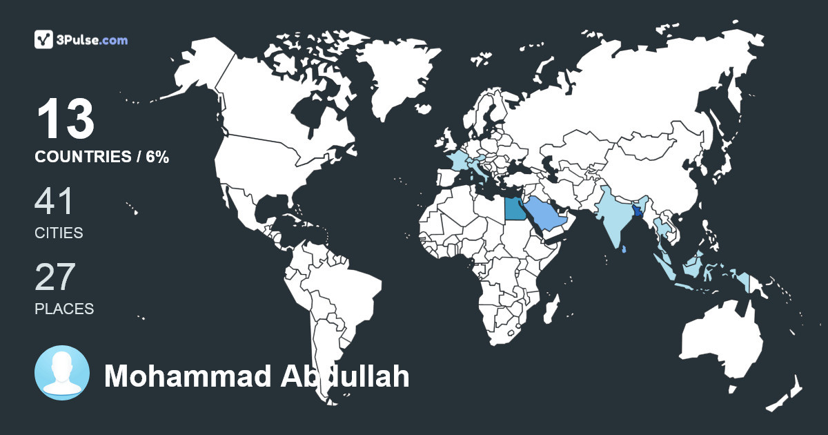 Изображение Карты путешествий Mohammad Abdullah Junayeed
