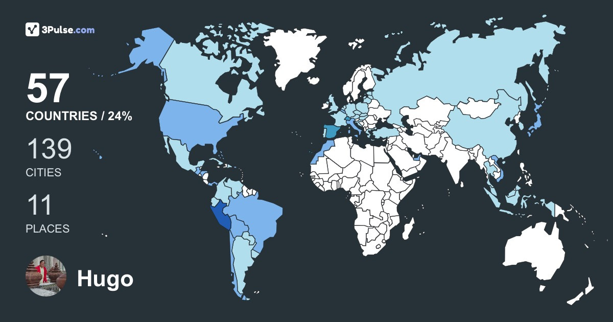 Изображение Карты путешествий Hugo