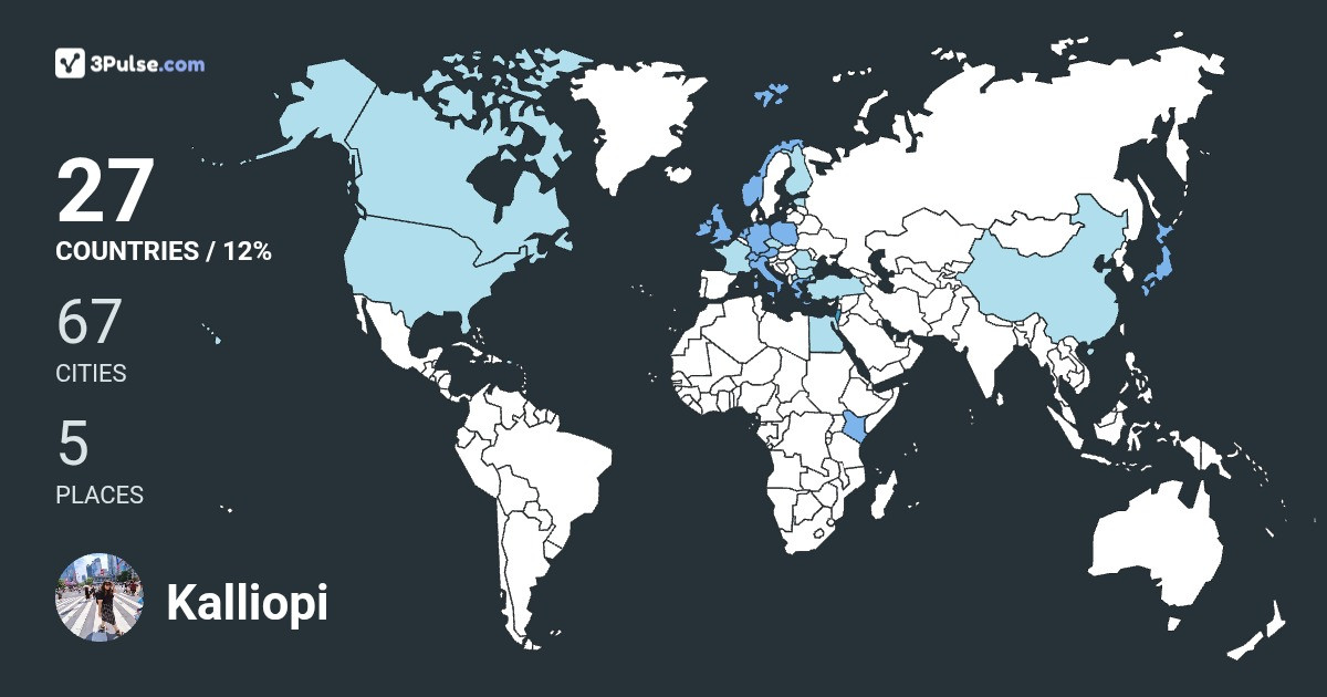 Изображение Карты путешествий Kalliopi Tsakpounidou