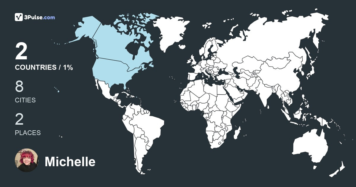 Michelle Hamilton's Travel Map Image