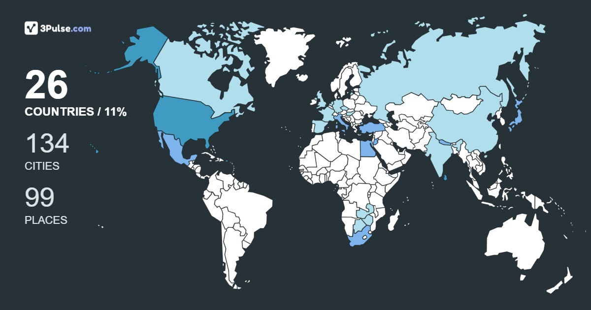 3077674's Travel Map Image