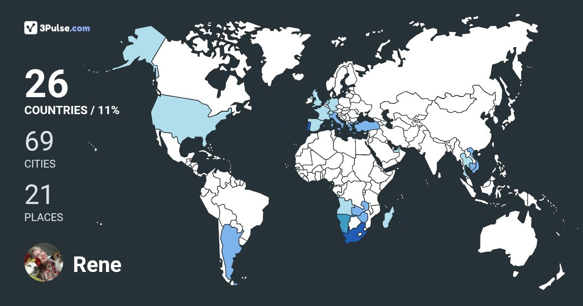 Изображение Карты путешествий Rene Dewar