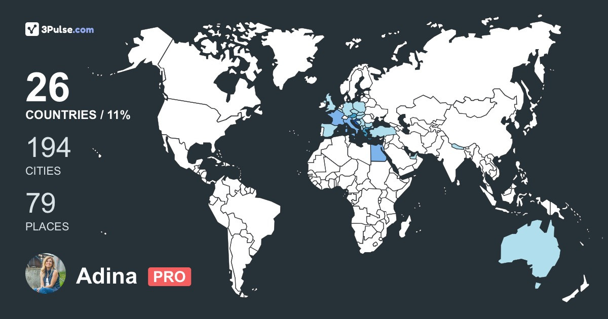 Изображение Карты путешествий Adina Besoiu