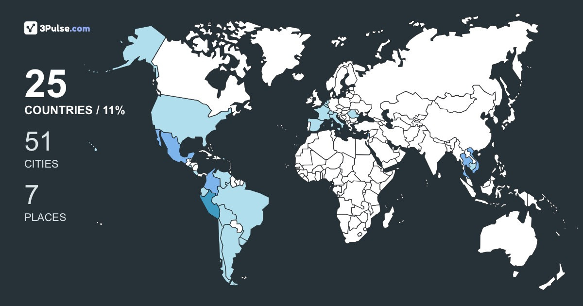 Gioconda Lourdes Armas Herrera's Travel Map Image