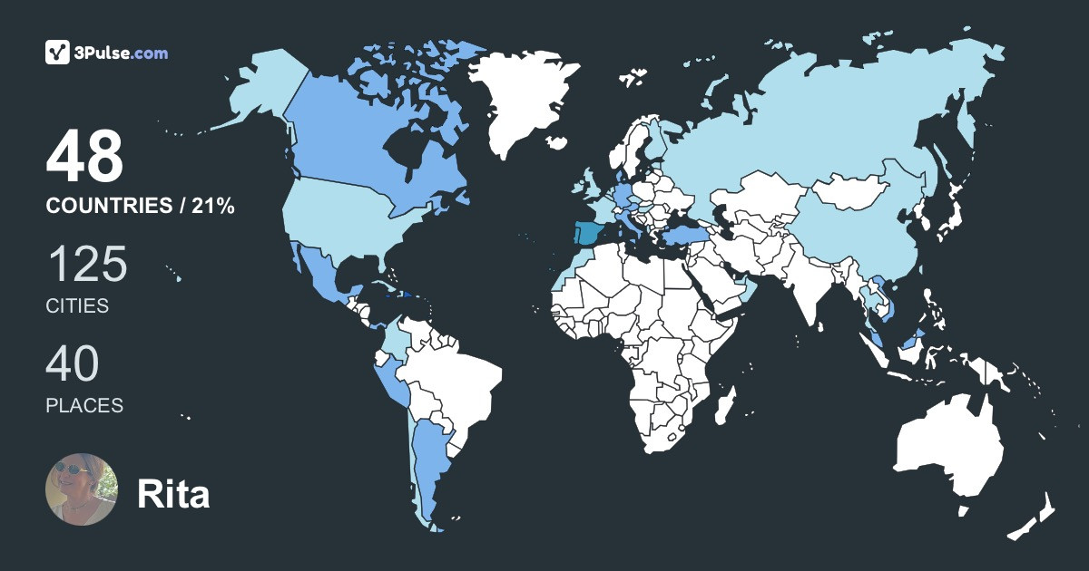 Rita Capellán's Travel Map Image
