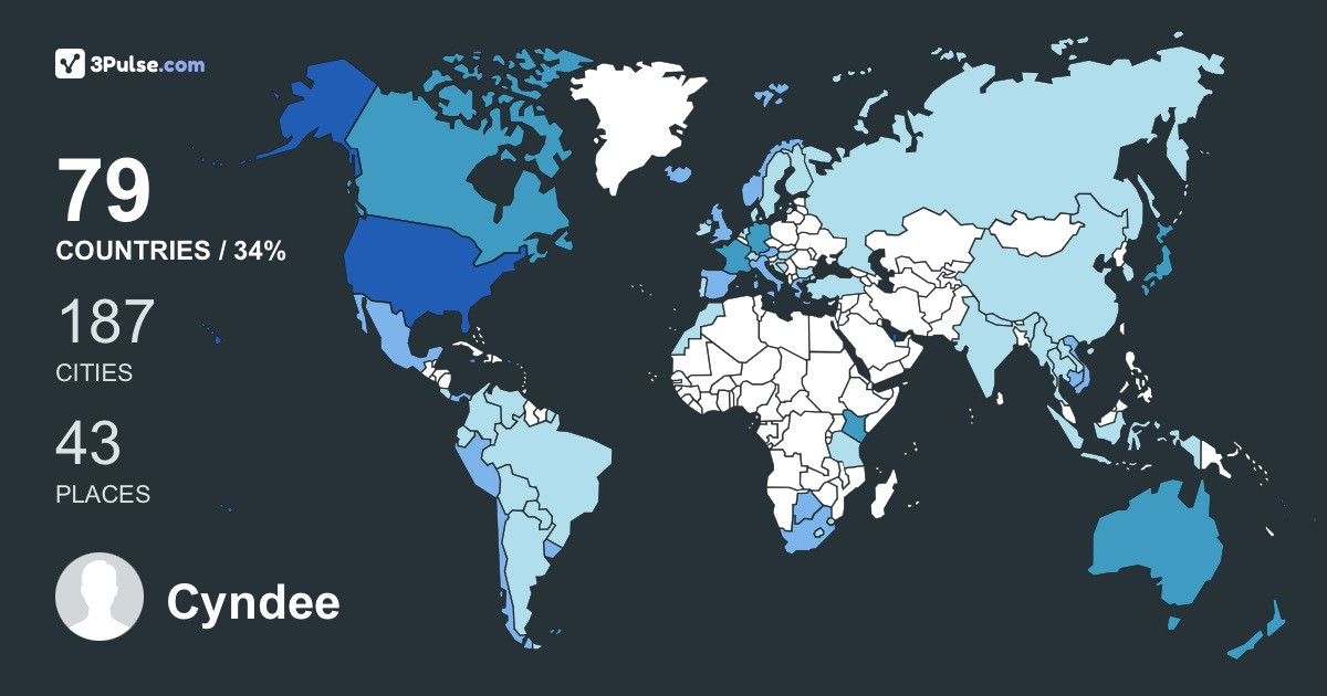 Изображение Карты путешествий Cyndee DuMontier
