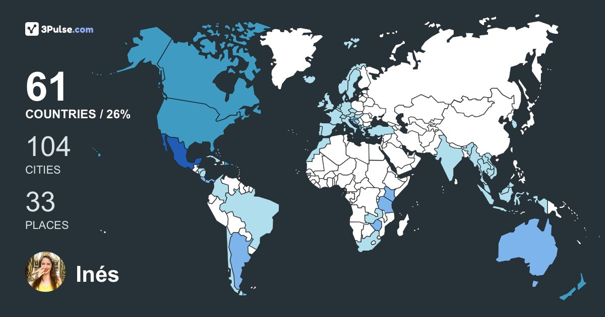 Inés Sada's Travel Map Image