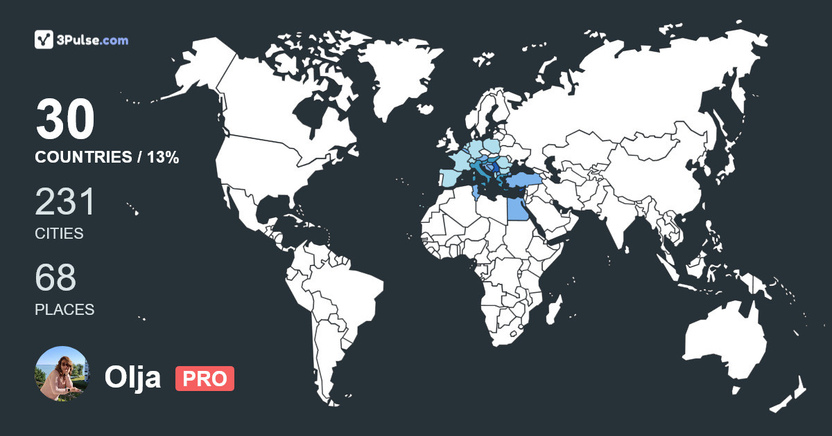 Изображение Карты путешествий Olja Jovicic