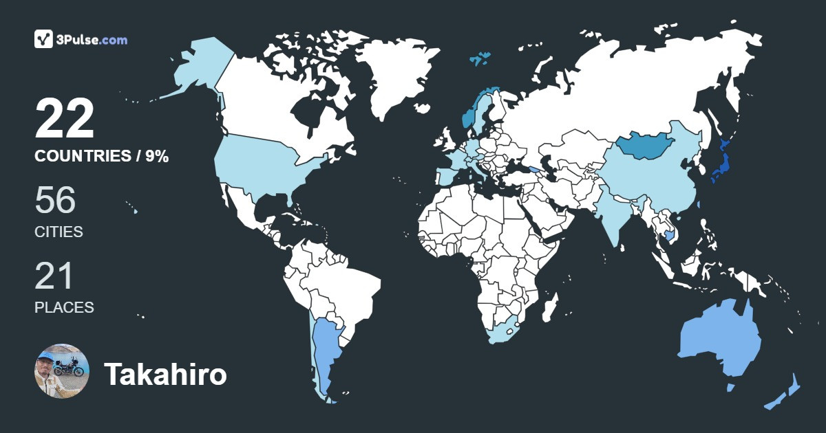 Изображение Карты путешествий Takahiro Horie