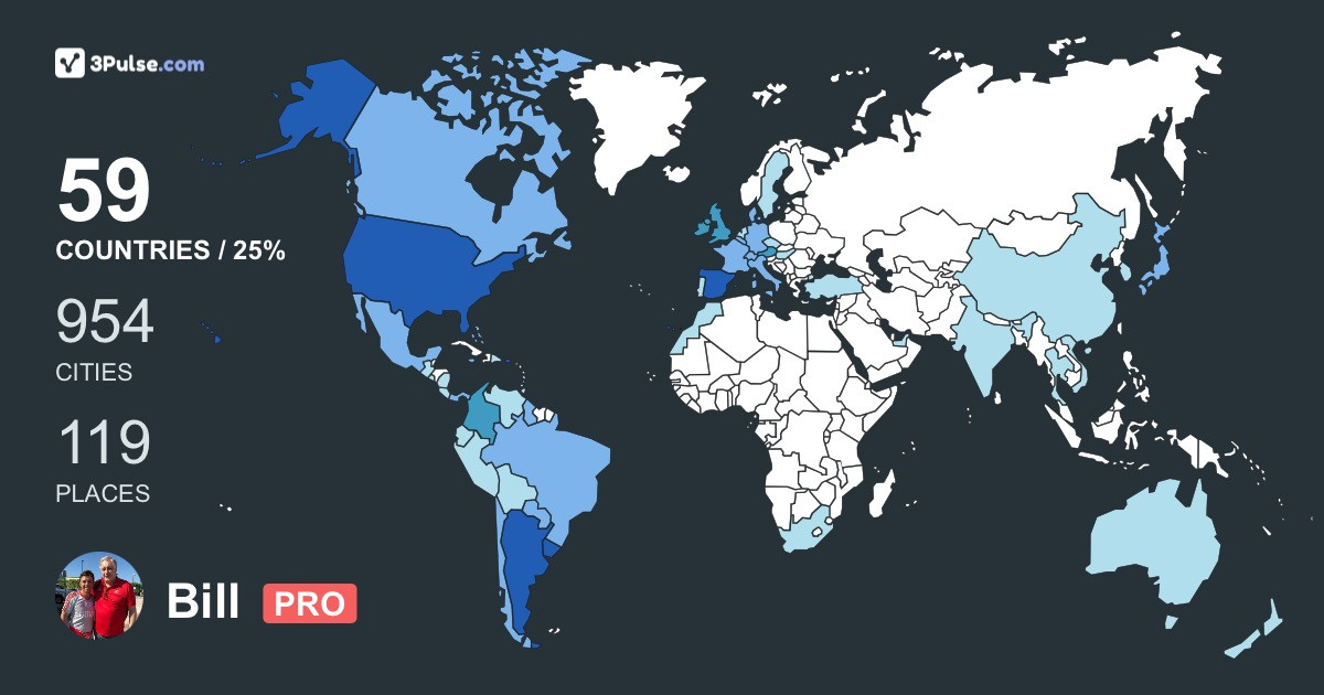 Изображение Карты путешествий Bill Houlin
