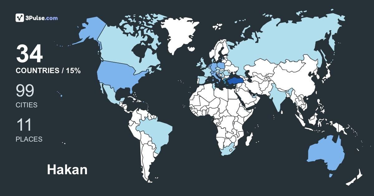 Изображение Карты путешествий Hakan Denizer