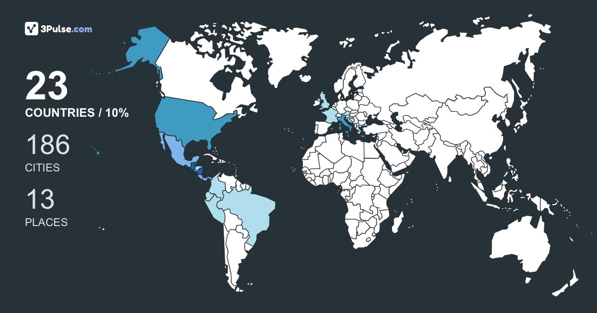 523610b's Travel Map Image
