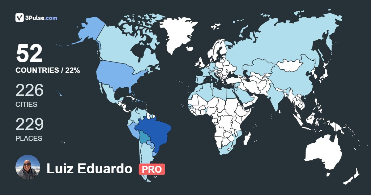 Изображение Карты путешествий Luiz Eduardo Ferreira da Silva