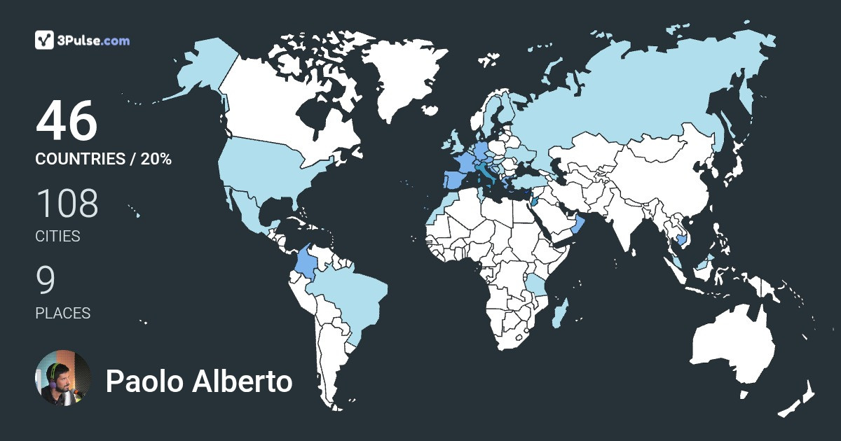 Изображение Карты путешествий Paolo Alberto Reineri
