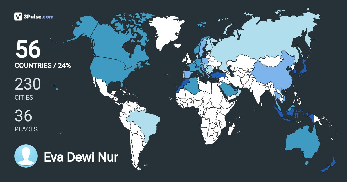 Изображение Карты путешествий Eva Dewi Nur Yasin