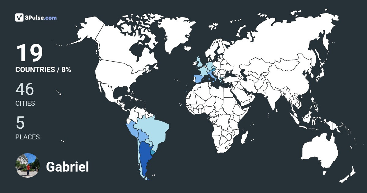 Изображение Карты путешествий Gabriel Perez