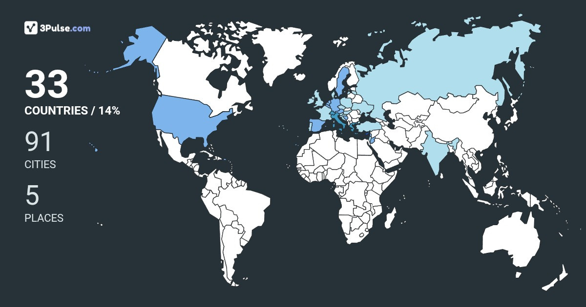309458f's Travel Map Image