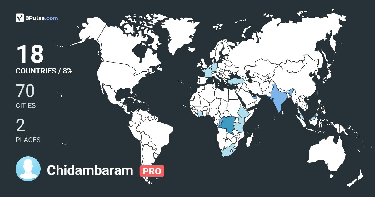 Изображение Карты путешествий Chidambaram