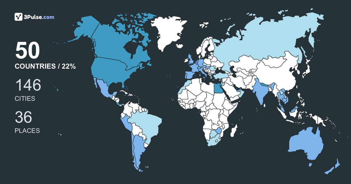 36ff3a3's Travel Map Image