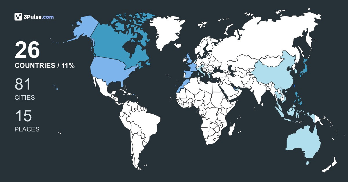 6aa4b76's Travel Map Image