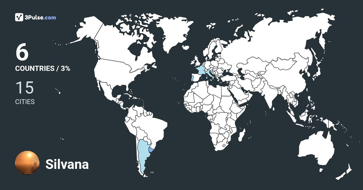 Silvana Silbh's Travel Map Image