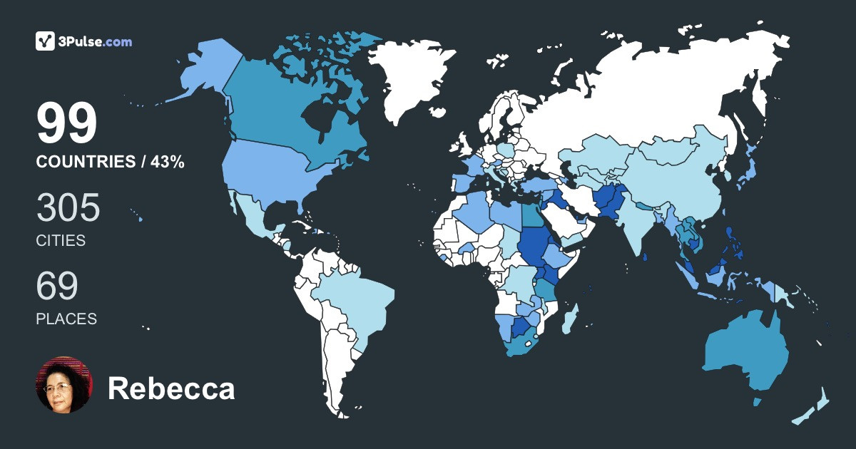 Rebecca Polestico's Travel Map Image
