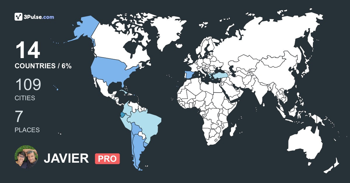 Изображение Карты путешествий JAVIER DURANGO