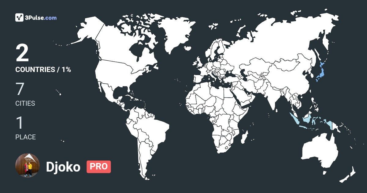 Djoko Subagio's Travel Map Image