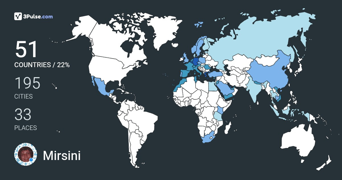 Mirsini Megaloudi's Travel Map Image