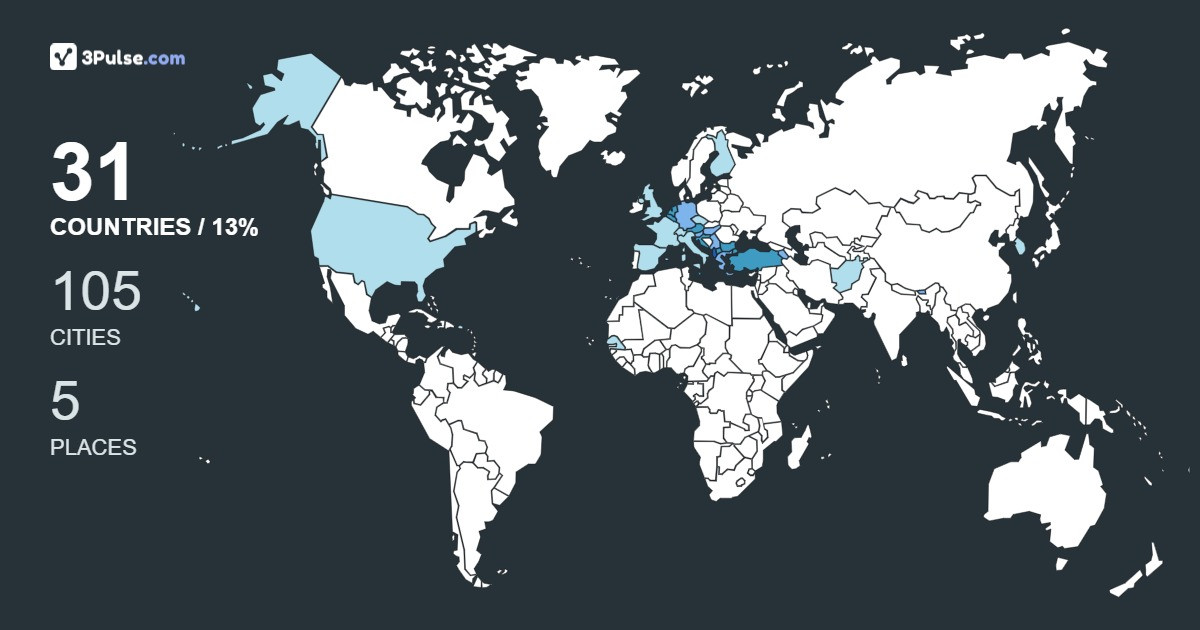 f6ed9af's Travel Map Image