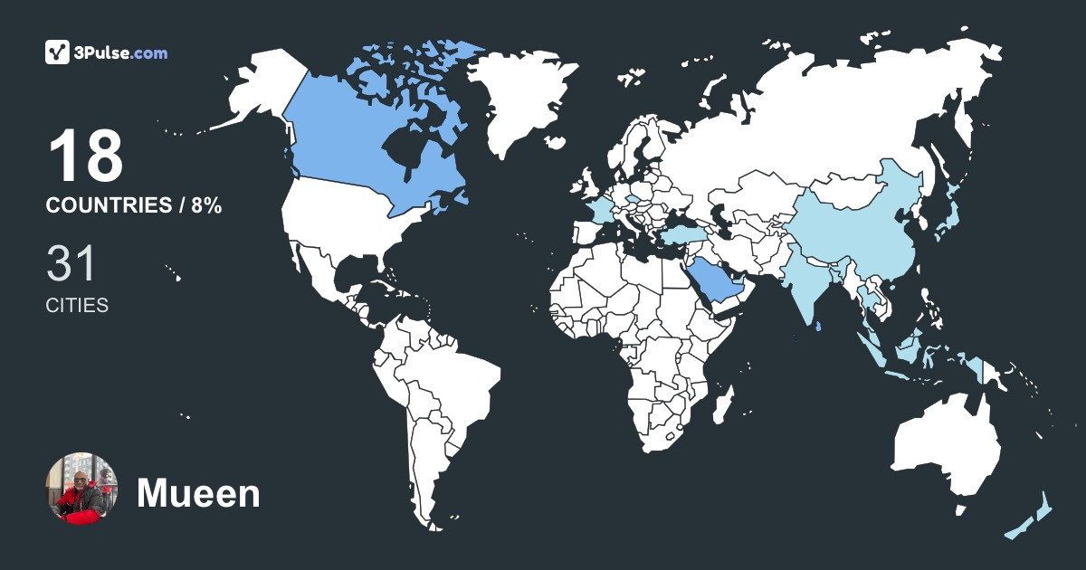 Изображение Карты путешествий Mueen M M M