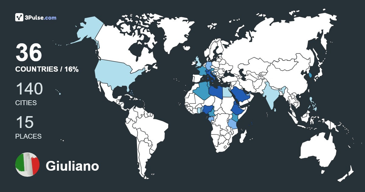 Изображение Карты путешествий Giuliano Cella