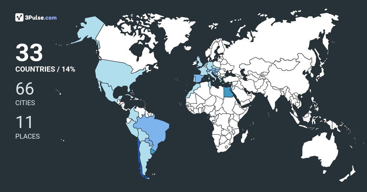 25d6315's Travel Map Image